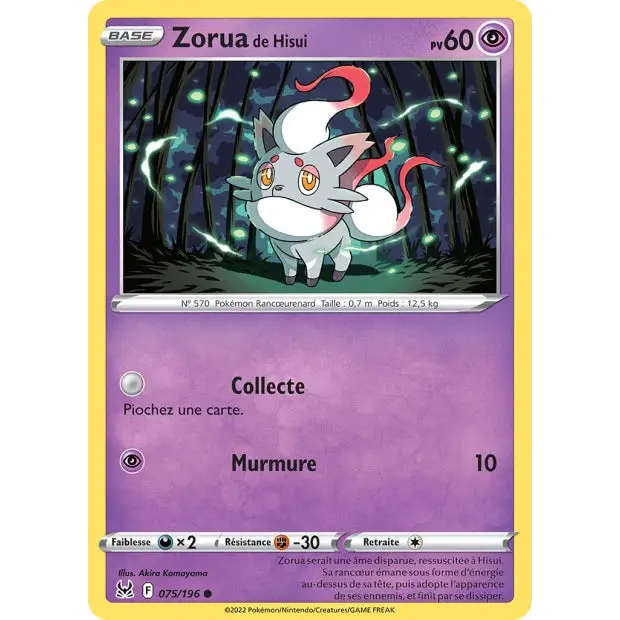 Zorua de Hisui - EB Origine Perdue - 75/196