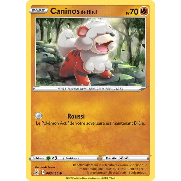 Caninos de Hisui - EB Origine Perdue - 83/196