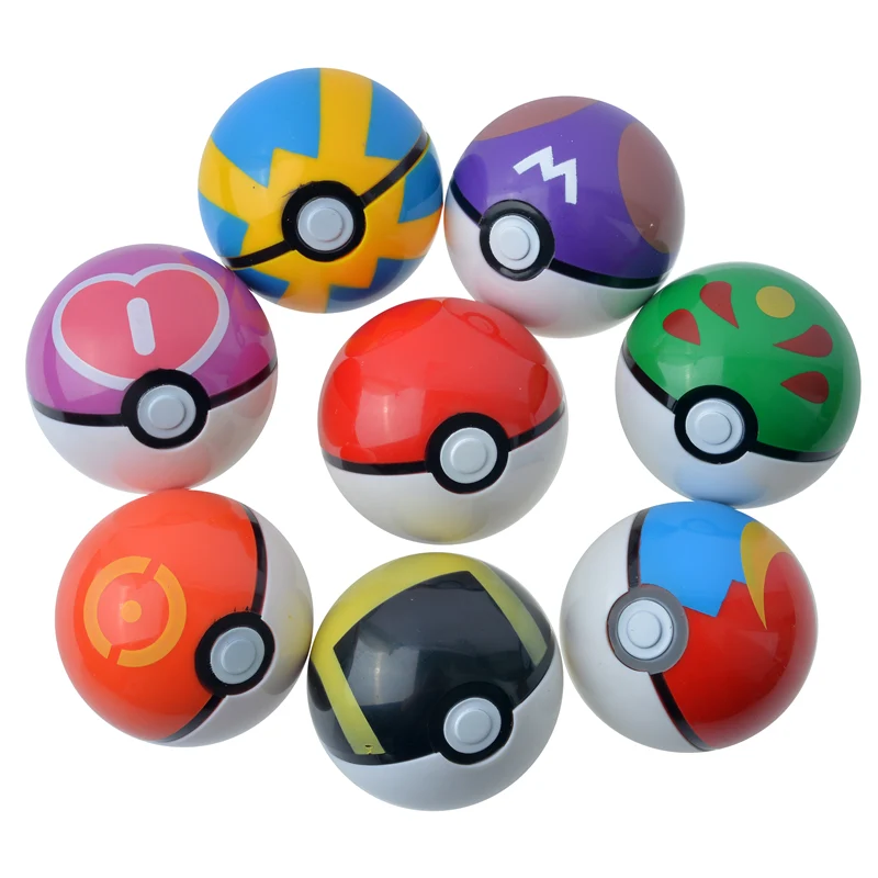 4 à 20 Pokeballs avec des figurines Pokemon dans un ensemble (choix aléatoire)
