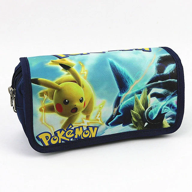 Trousse ou sac à crayons dans de nombreux motifs Pokemon différents