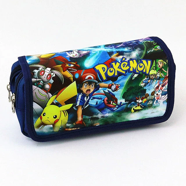 Trousse ou sac à crayons dans de nombreux motifs Pokemon différents