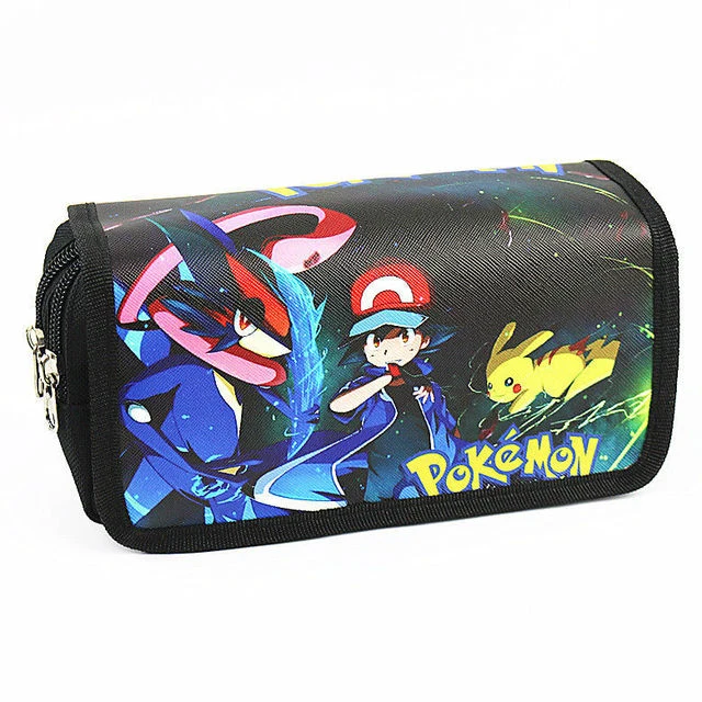 Trousse ou sac à crayons dans de nombreux motifs Pokemon différents