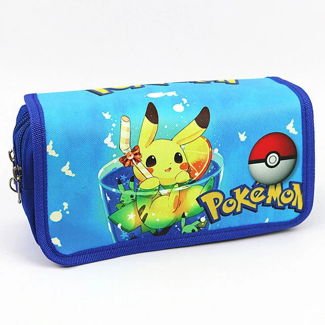 Trousse ou sac à crayons dans de nombreux motifs Pokemon différents