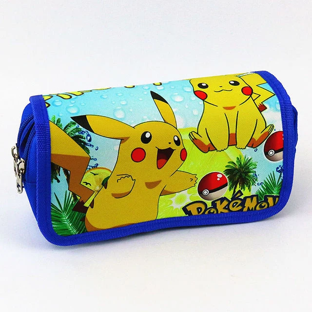 Trousse ou sac à crayons dans de nombreux motifs Pokemon différents
