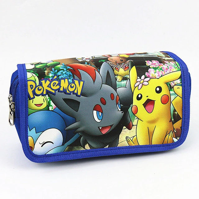 Trousse ou sac à crayons dans de nombreux motifs Pokemon différents