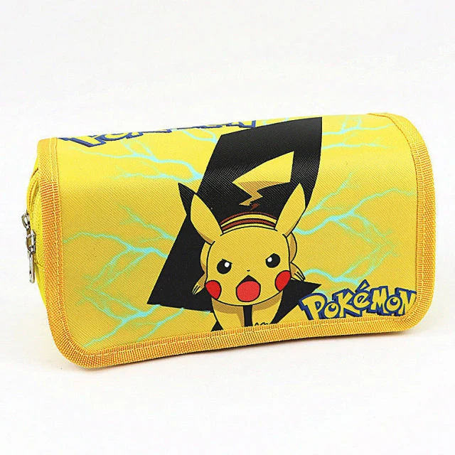 Trousse ou sac à crayons dans de nombreux motifs Pokemon différents