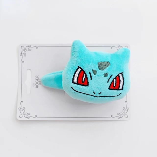 Pinces à cheveux Pikachu, Bulbasaur, Relaxo ou Jigglypuff