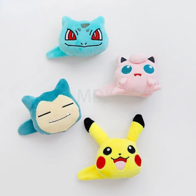 Pinces à cheveux Pikachu, Bulbasaur, Relaxo ou Jigglypuff