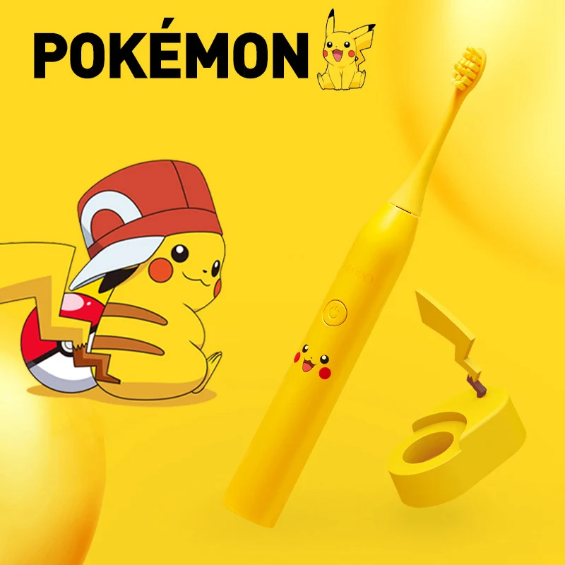 Brosse à dents électrique pour enfants Pokémon Pikachu