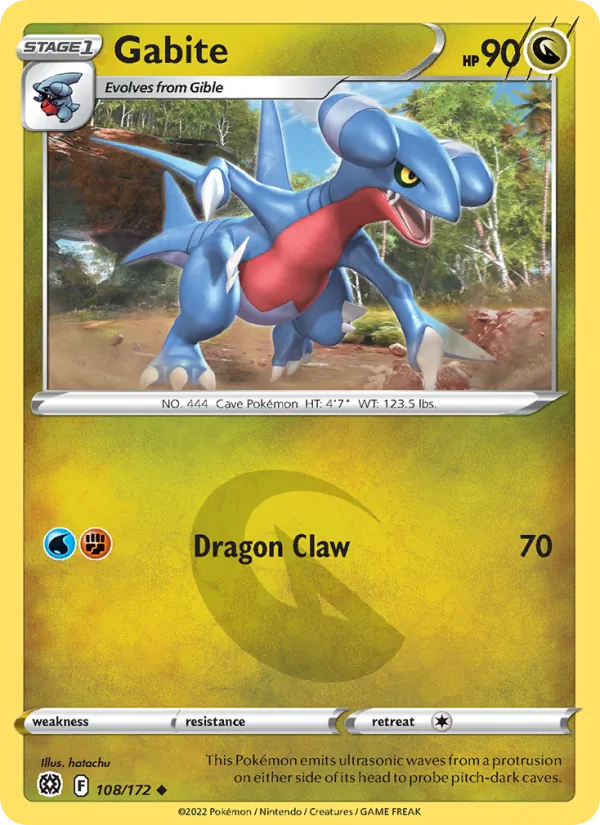Carmache 108/172 — SWSH9 – Brilliant Stars — Carte Pokémon anglaise