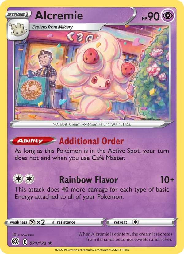 Charmilly 71/172 — SWSH9 – Brilliant Stars — Carte Pokémon anglaise