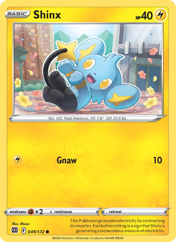 Lixy 49/172 — SWSH9 – Brilliant Stars — Carte Pokémon anglaise
