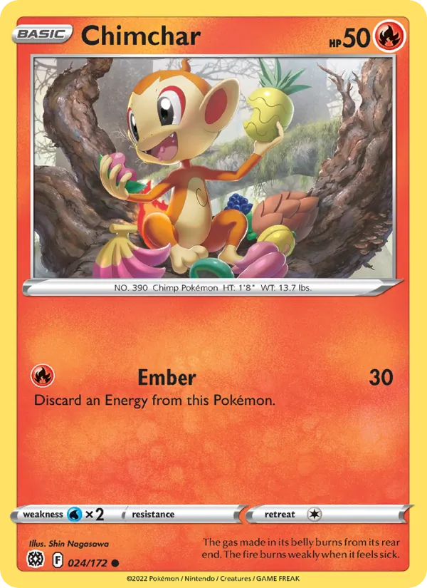 Ouisticram 24/172 — SWSH9 – Brilliant Stars — Carte Pokémon anglaise