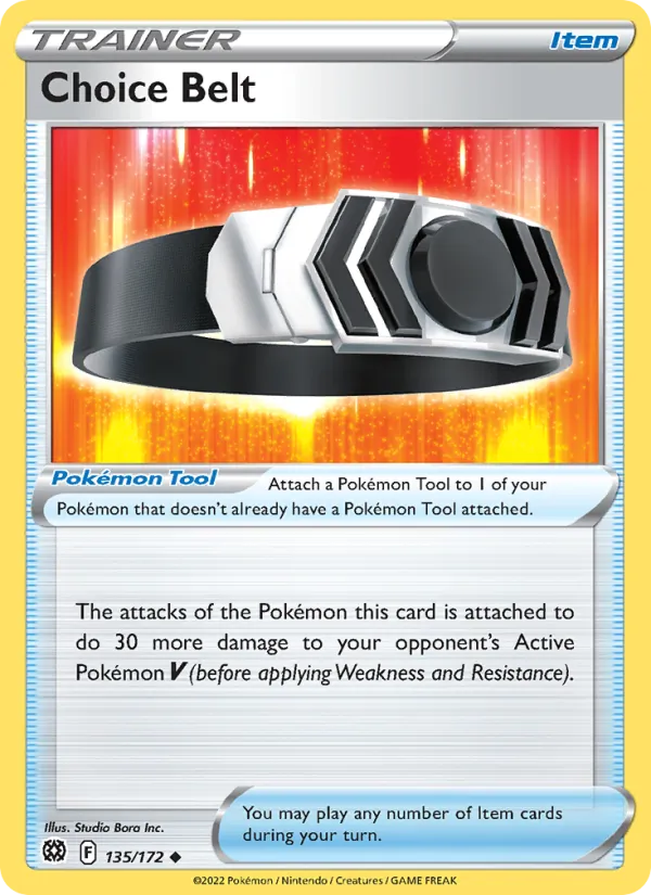 Ceinture Choix 135/172 — SWSH9 – Brilliant Stars — Carte Pokémon anglaise