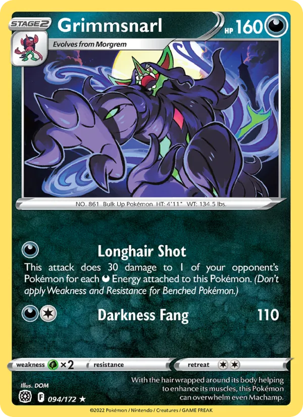 Angoliath 94/172 — SWSH9 – Brilliant Stars — Carte Pokémon anglaise