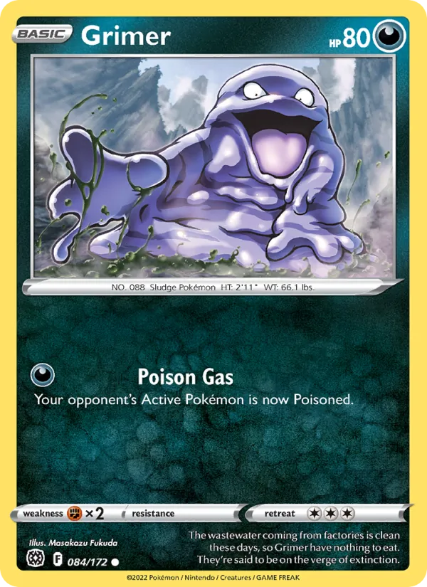 Tadmorv 84/172 — SWSH9 – Brilliant Stars — Carte Pokémon anglaise