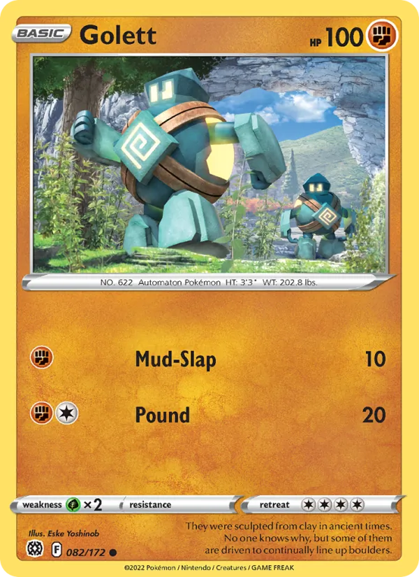 Gringolem 82/172 — SWSH9 – Brilliant Stars — Carte Pokémon anglaise