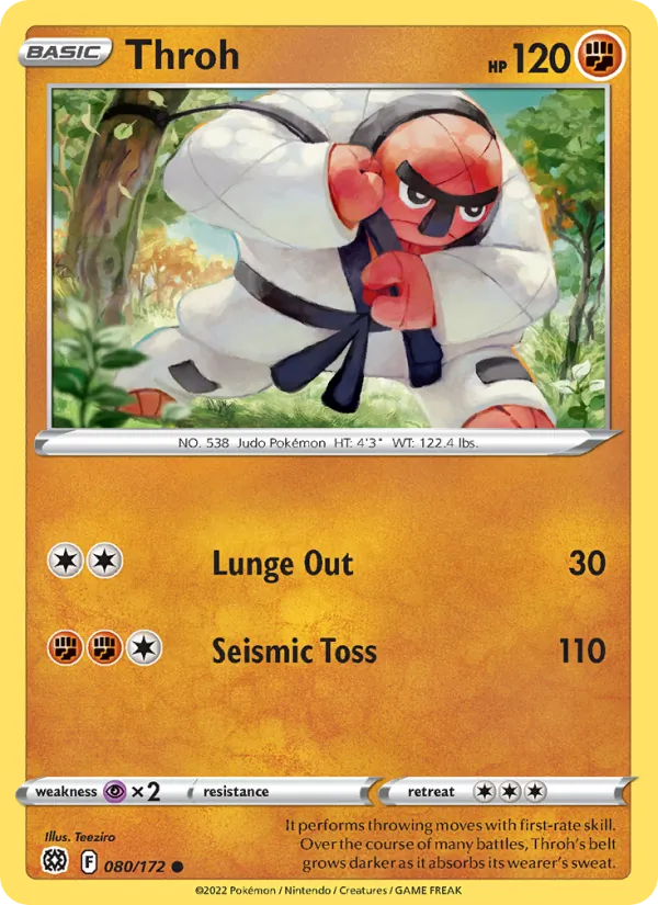 Judokrak 80/172 — SWSH9 – Brilliant Stars — Carte Pokémon anglaise