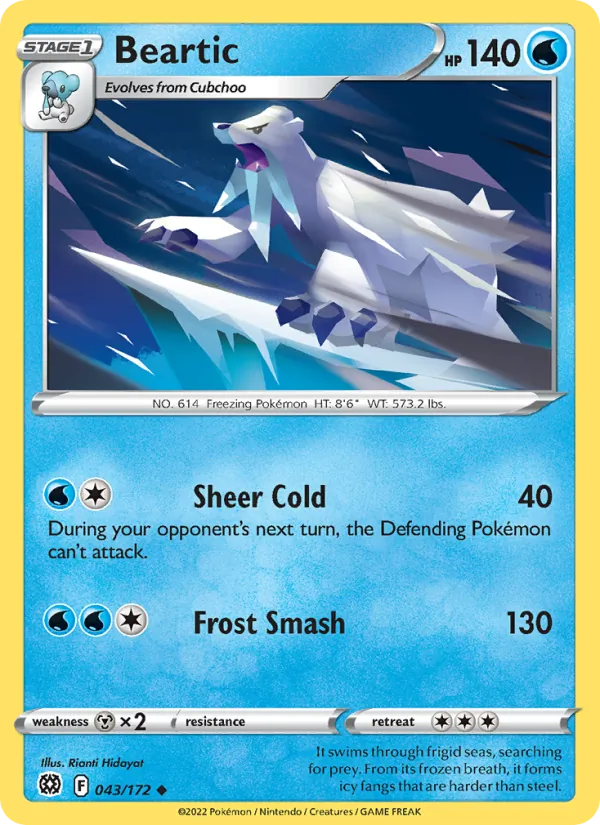 Polagriffe 43/172 — SWSH9 – Brilliant Stars — Carte Pokémon anglaise
