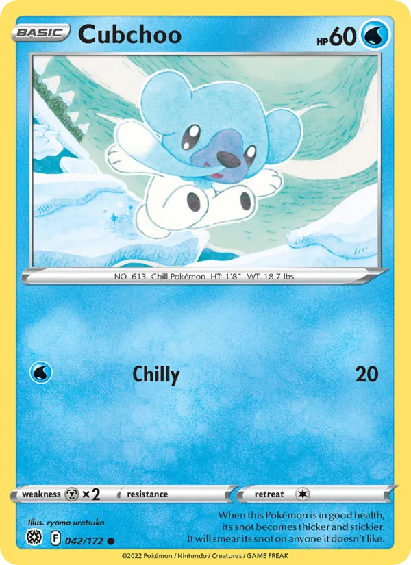 Polarhume 42/172 — SWSH9 – Brilliant Stars — Carte Pokémon anglaise