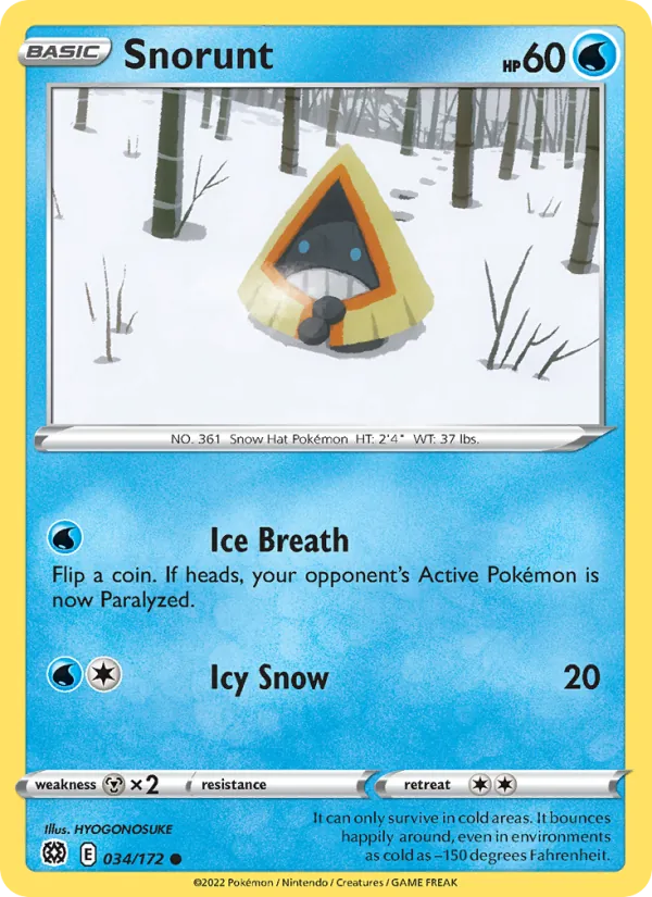 Stalgamin 34/172 — SWSH9 – Brilliant Stars — Carte Pokémon anglaise