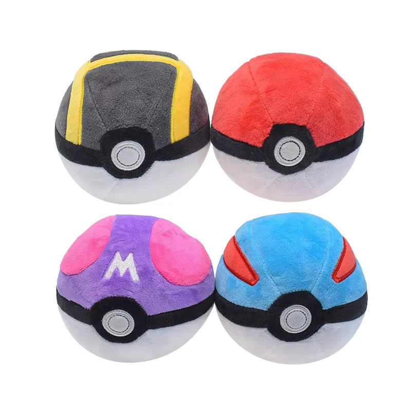 Pokeball peluche master balls 4 pièces dans un ensemble (env. 12cm)
