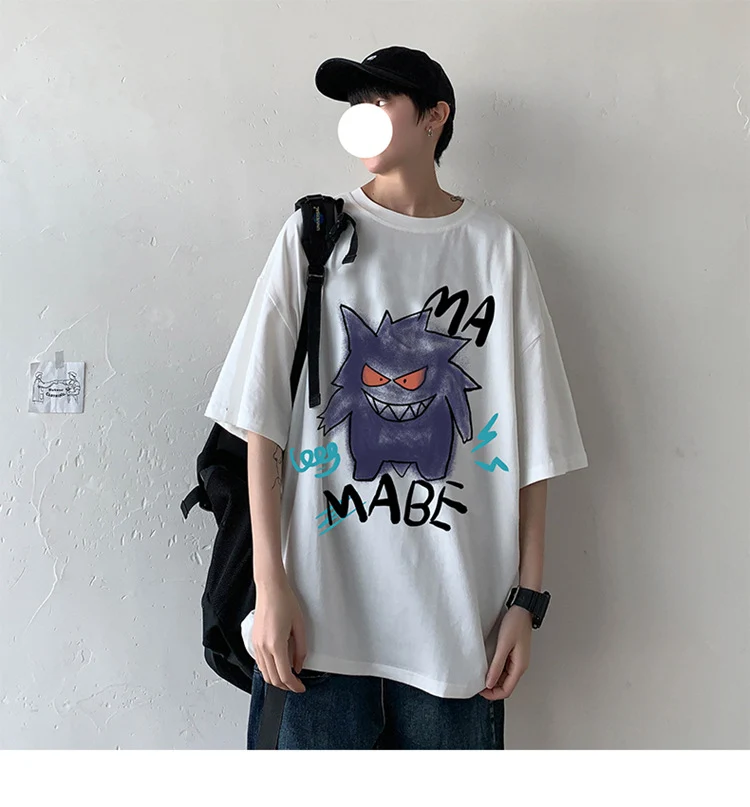 T-shirt oversize cool avec imprimé Pokémon Gengar