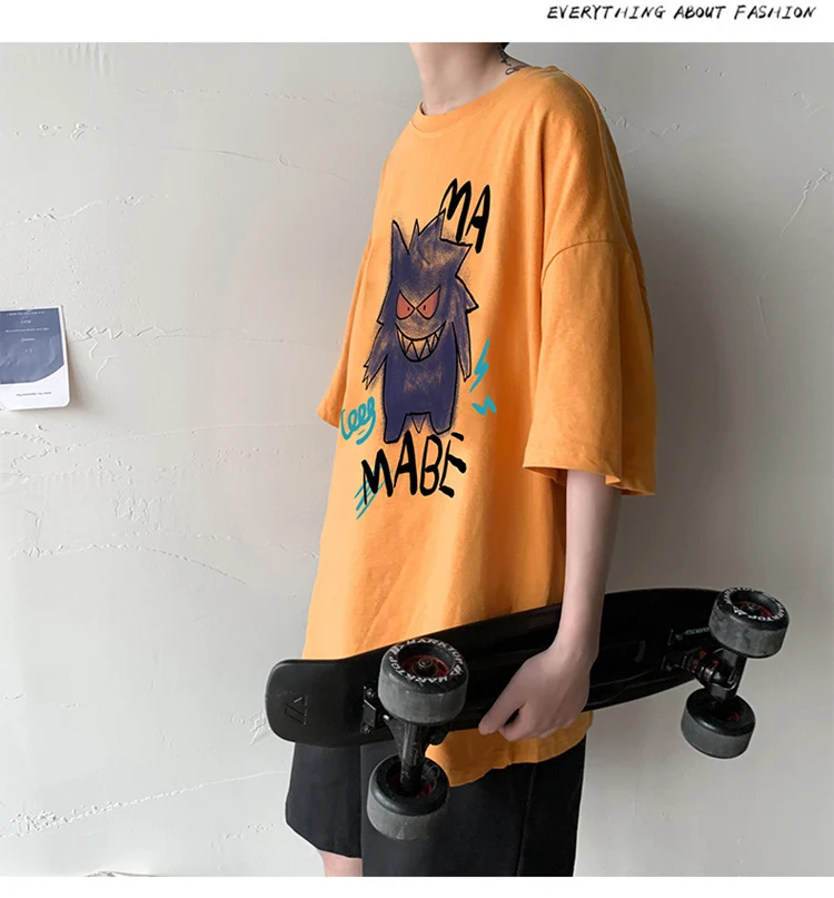 T-shirt oversize cool avec imprimé Pokémon Gengar