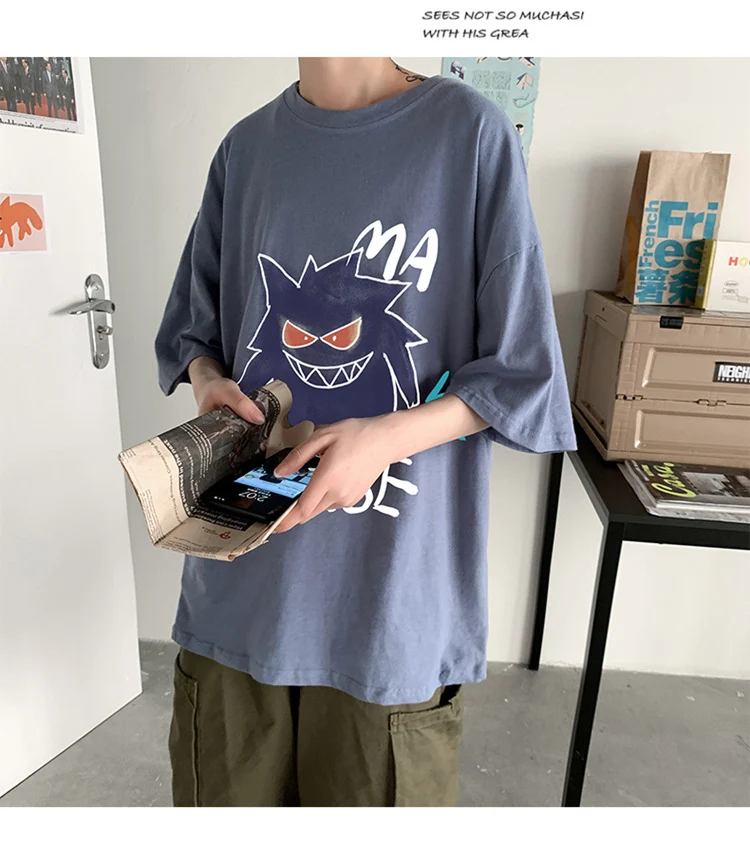 T-shirt oversize cool avec imprimé Pokémon Gengar
