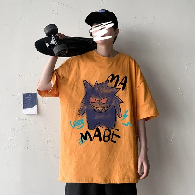 T-shirt oversize cool avec imprimé Pokémon Gengar