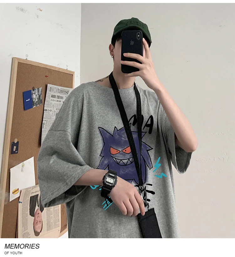 T-shirt oversize cool avec imprimé Pokémon Gengar