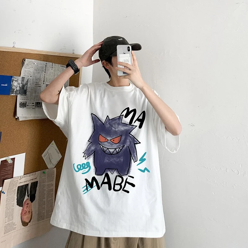 T-shirt oversize cool avec imprimé Pokémon Gengar
