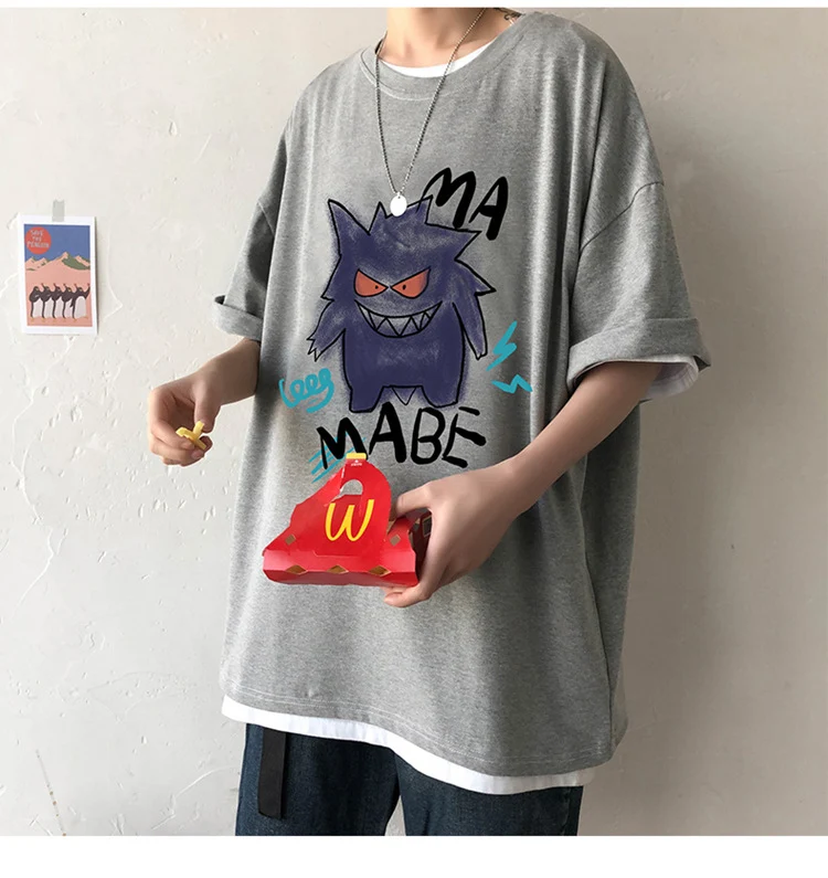 T-shirt oversize cool avec imprimé Pokémon Gengar