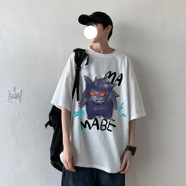 T-shirt oversize cool avec imprimé Pokémon Gengar