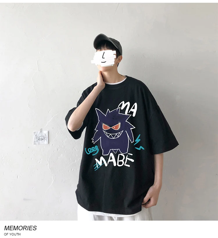 T-shirt oversize cool avec imprimé Pokémon Gengar