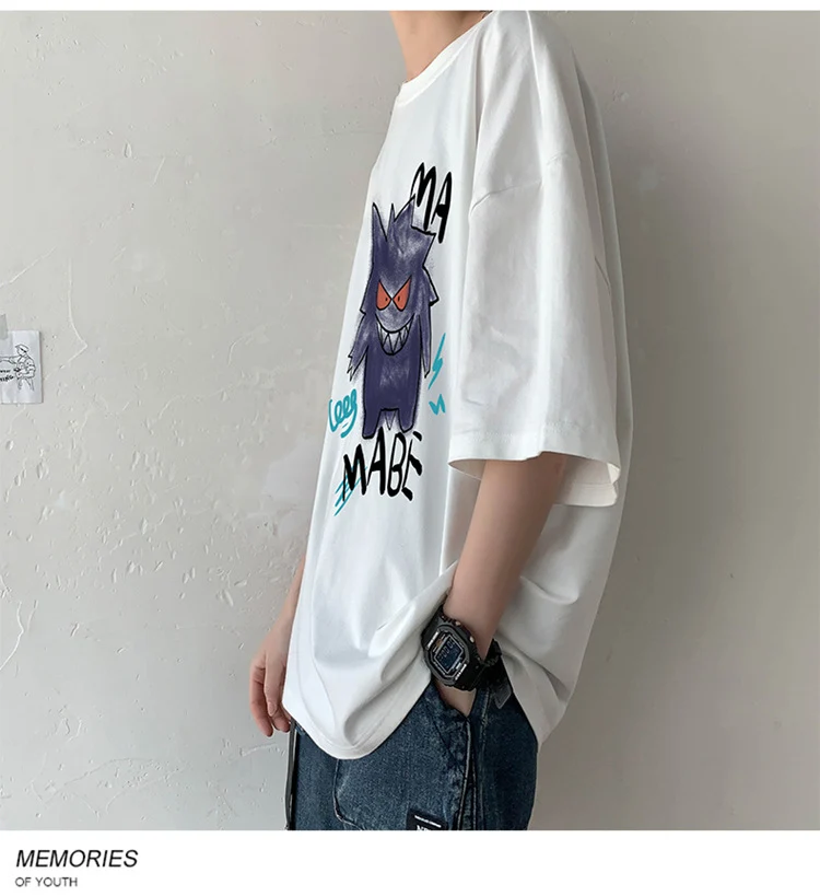 T-shirt oversize cool avec imprimé Pokémon Gengar