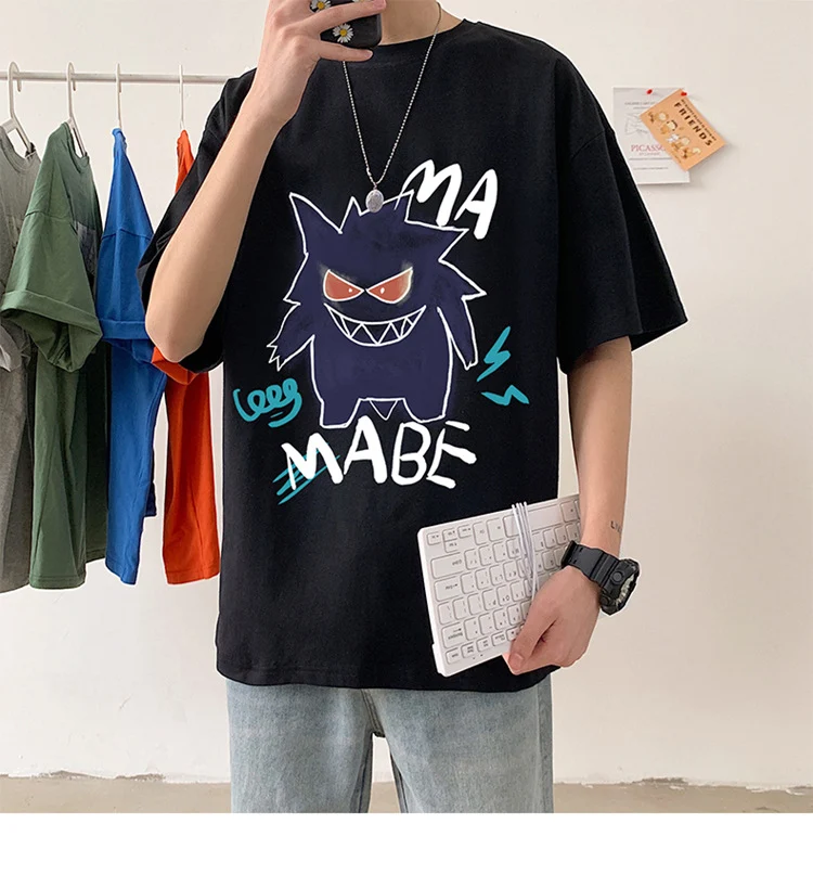 T-shirt oversize cool avec imprimé Pokémon Gengar