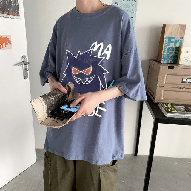 T-shirt oversize cool avec imprimé Pokémon Gengar
