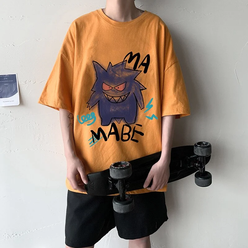 T-shirt oversize cool avec imprimé Pokémon Gengar