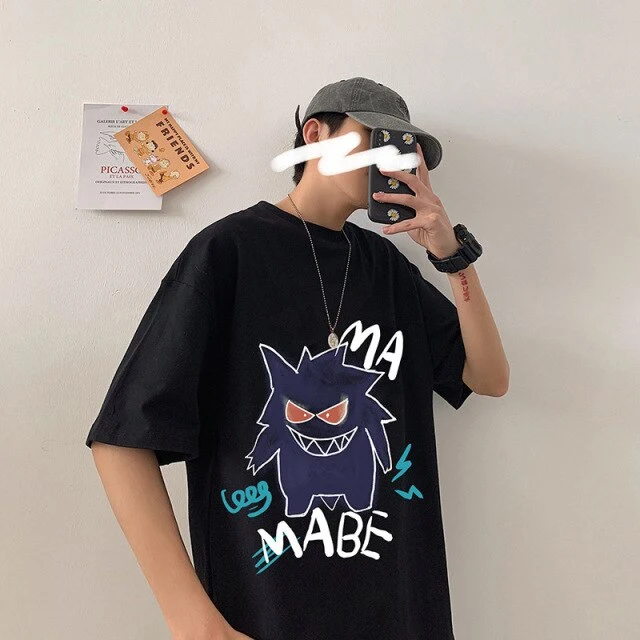 T-shirt oversize cool avec imprimé Pokémon Gengar