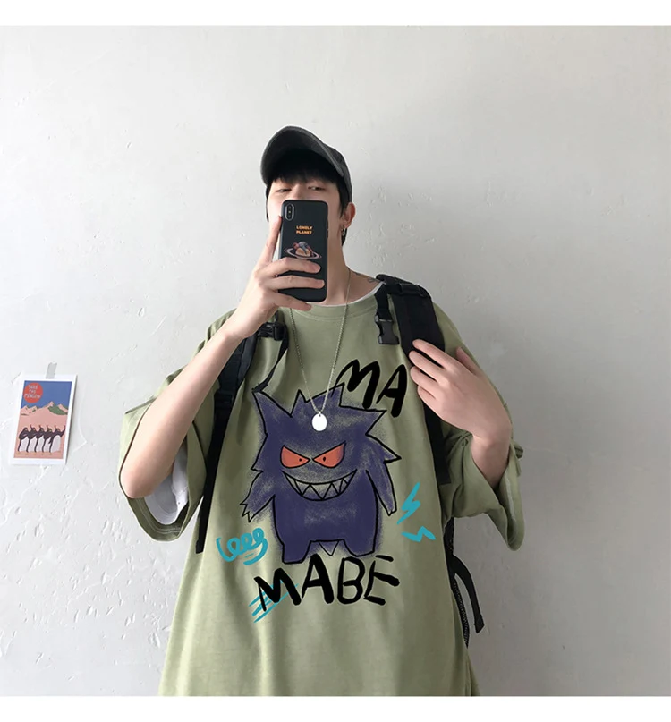 T-shirt oversize cool avec imprimé Pokémon Gengar