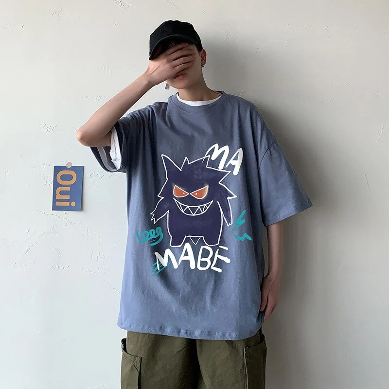 T-shirt oversize cool avec imprimé Pokémon Gengar