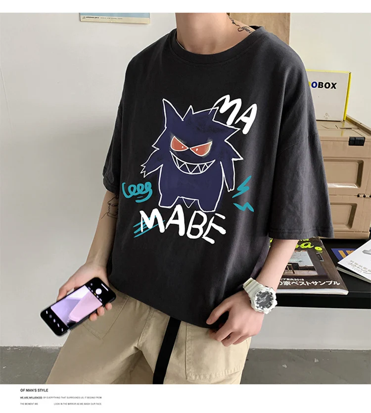 T-shirt oversize cool avec imprimé Pokémon Gengar