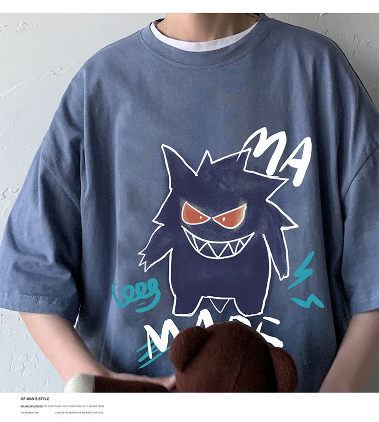 T-shirt oversize cool avec imprimé Pokémon Gengar