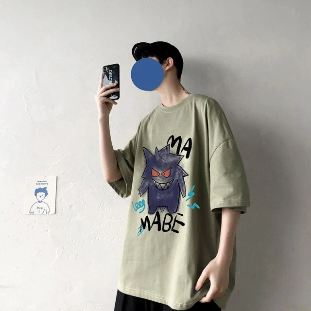 T-shirt oversize cool avec imprimé Pokémon Gengar