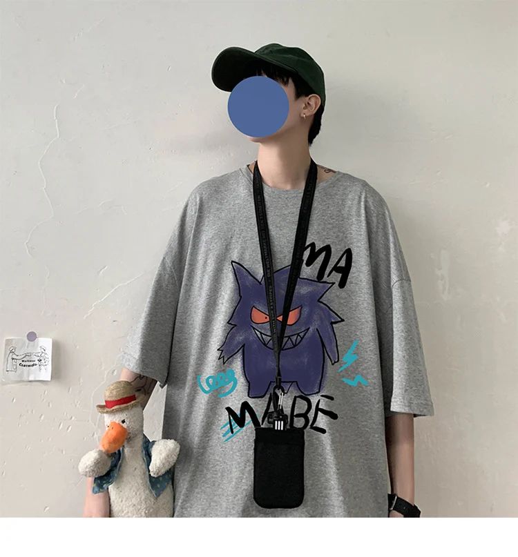 T-shirt oversize cool avec imprimé Pokémon Gengar