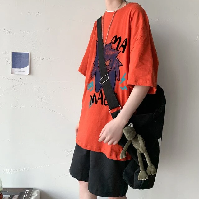 T-shirt oversize cool avec imprimé Pokémon Gengar