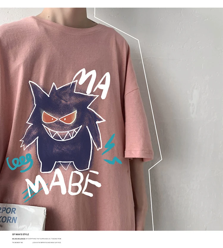 T-shirt oversize cool avec imprimé Pokémon Gengar