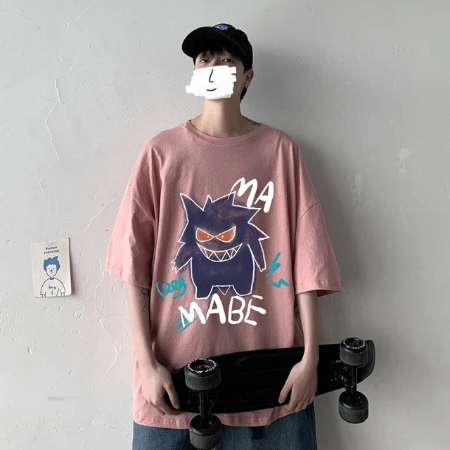 T-shirt oversize cool avec imprimé Pokémon Gengar