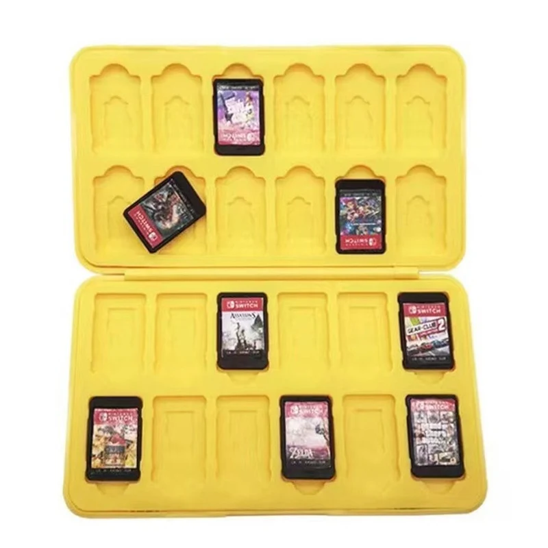 Housse de protection pour 24 jeux Switch au design Pokemon